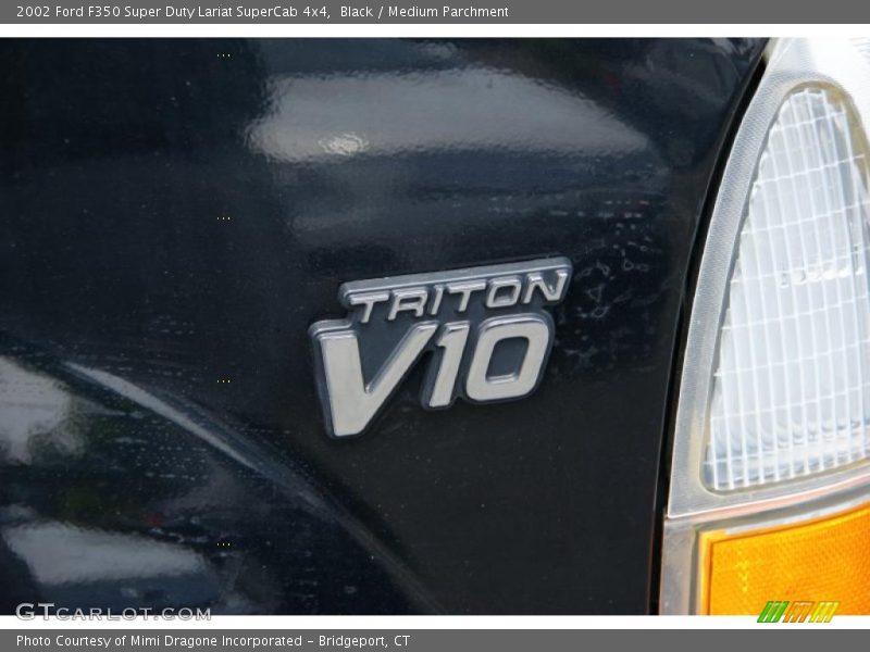 Black / Medium Parchment 2002 Ford F350 Super Duty Lariat SuperCab 4x4