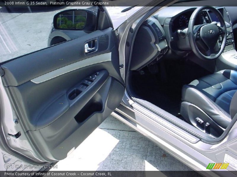 Platinum Graphite Gray / Graphite 2008 Infiniti G 35 Sedan
