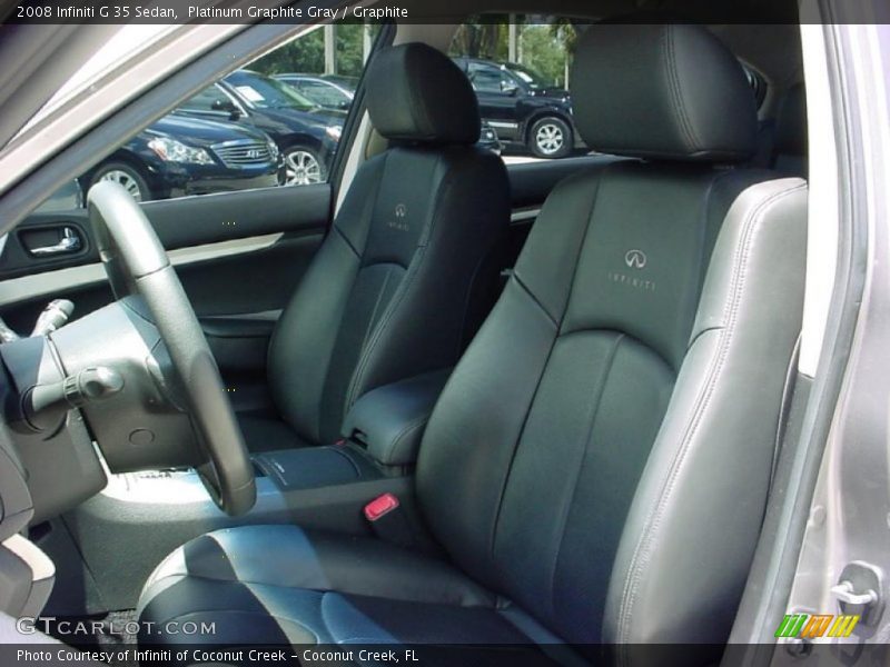 Platinum Graphite Gray / Graphite 2008 Infiniti G 35 Sedan