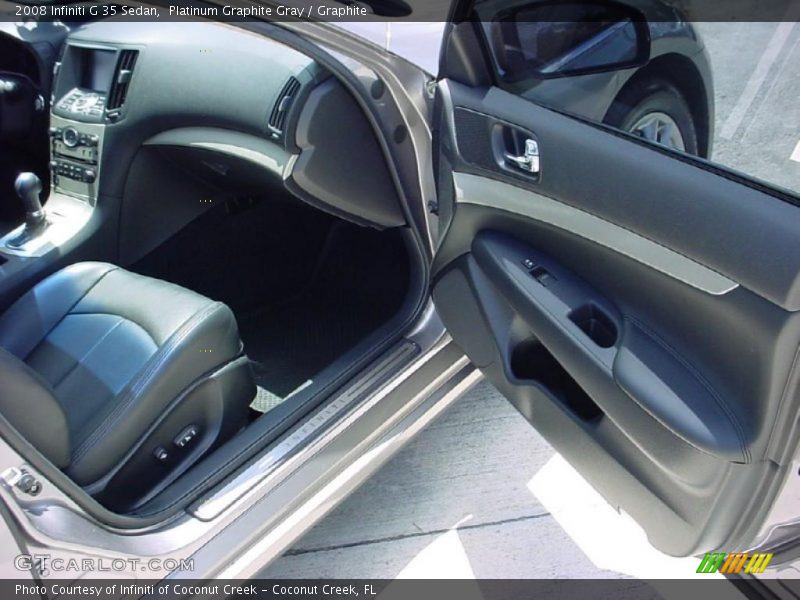 Platinum Graphite Gray / Graphite 2008 Infiniti G 35 Sedan