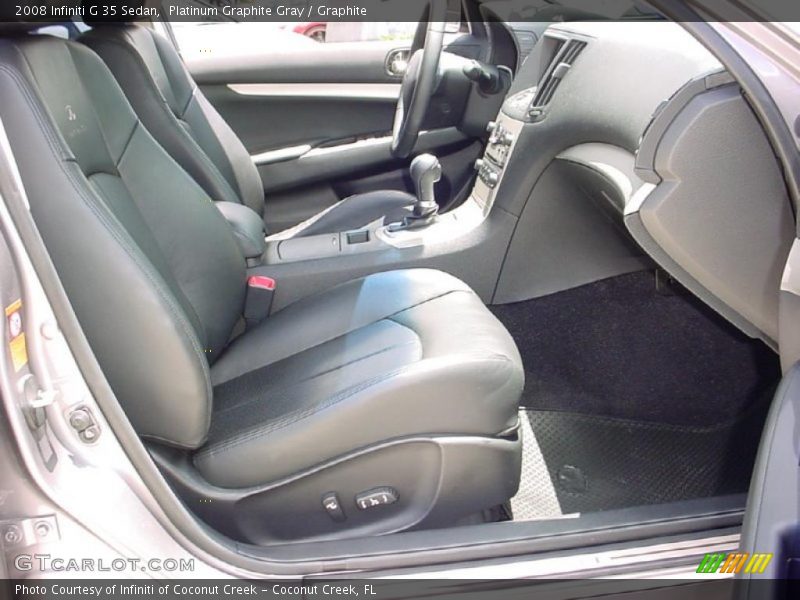 Platinum Graphite Gray / Graphite 2008 Infiniti G 35 Sedan