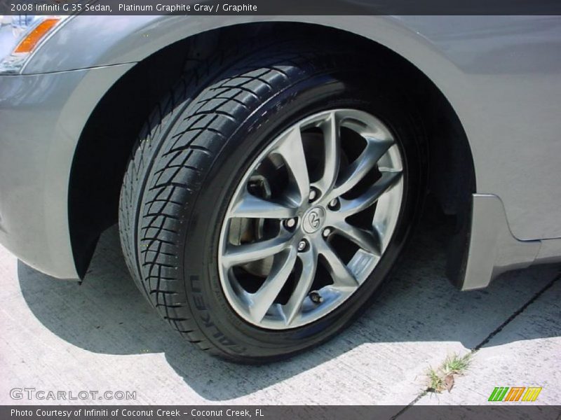 Platinum Graphite Gray / Graphite 2008 Infiniti G 35 Sedan