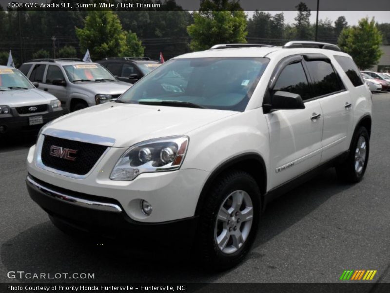 Summit White / Light Titanium 2008 GMC Acadia SLT