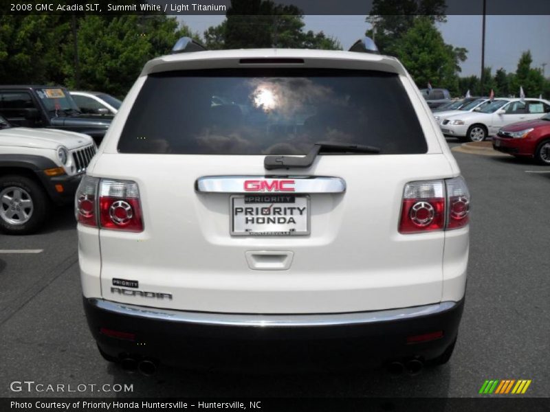 Summit White / Light Titanium 2008 GMC Acadia SLT