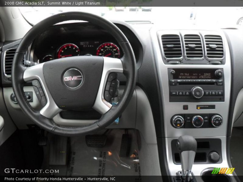 Summit White / Light Titanium 2008 GMC Acadia SLT