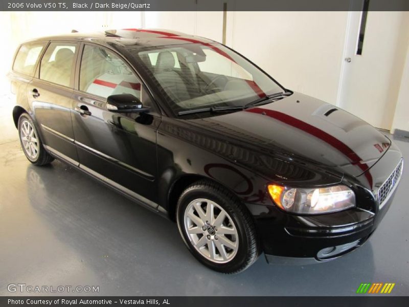 Black / Dark Beige/Quartz 2006 Volvo V50 T5