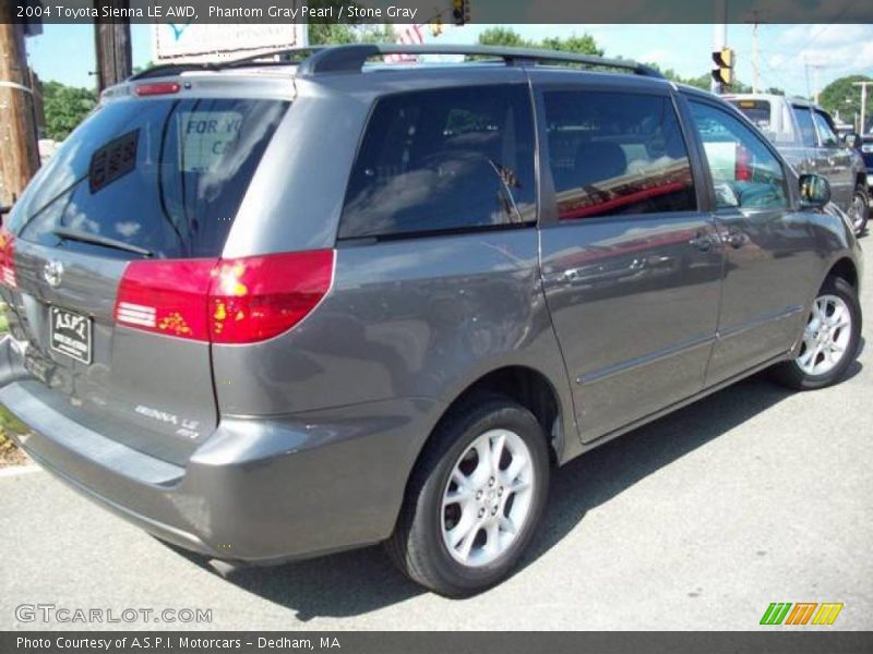 Phantom Gray Pearl / Stone Gray 2004 Toyota Sienna LE AWD