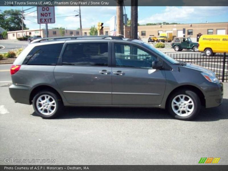 Phantom Gray Pearl / Stone Gray 2004 Toyota Sienna LE AWD