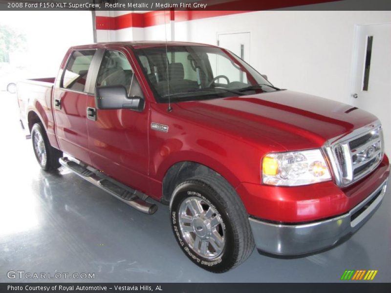 Redfire Metallic / Medium Flint Grey 2008 Ford F150 XLT SuperCrew
