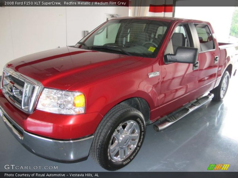 Redfire Metallic / Medium Flint Grey 2008 Ford F150 XLT SuperCrew