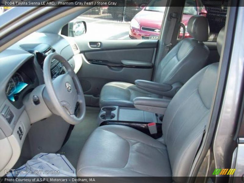 Phantom Gray Pearl / Stone Gray 2004 Toyota Sienna LE AWD