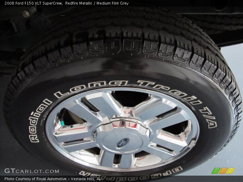 Redfire Metallic / Medium Flint Grey 2008 Ford F150 XLT SuperCrew