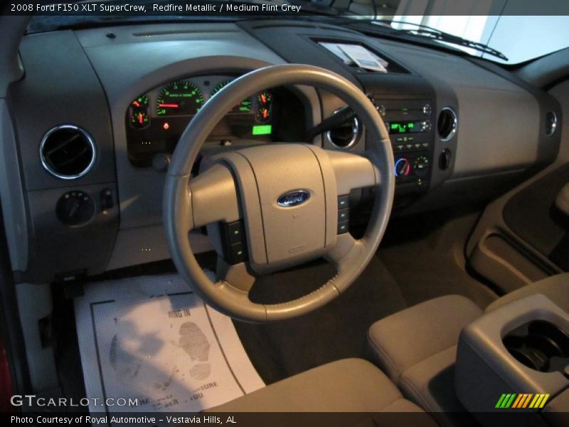 Redfire Metallic / Medium Flint Grey 2008 Ford F150 XLT SuperCrew