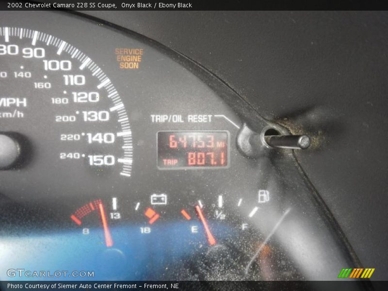 Onyx Black / Ebony Black 2002 Chevrolet Camaro Z28 SS Coupe
