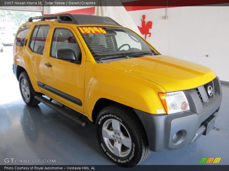 Solar Yellow / Desert/Graphite 2007 Nissan Xterra SE