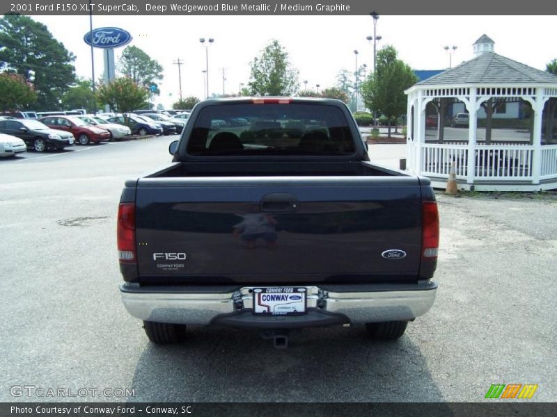 Deep Wedgewood Blue Metallic / Medium Graphite 2001 Ford F150 XLT SuperCab