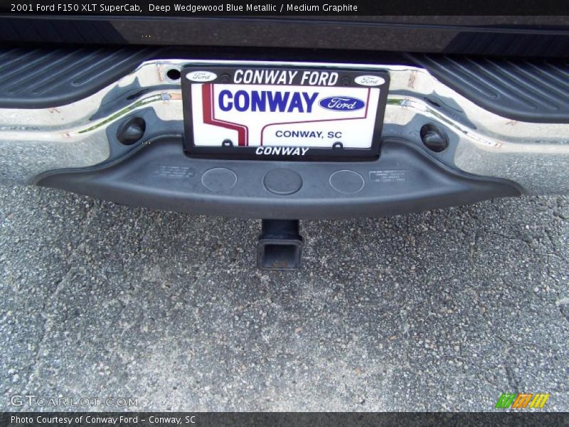 Deep Wedgewood Blue Metallic / Medium Graphite 2001 Ford F150 XLT SuperCab