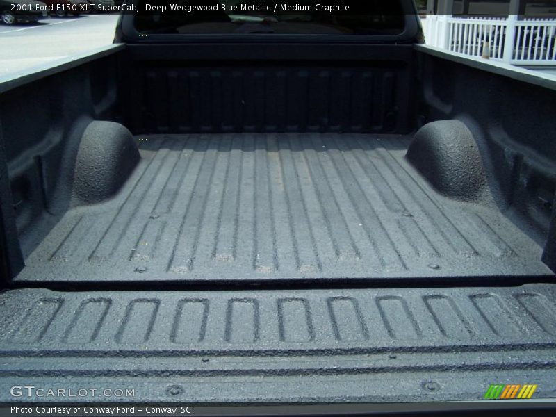 Deep Wedgewood Blue Metallic / Medium Graphite 2001 Ford F150 XLT SuperCab