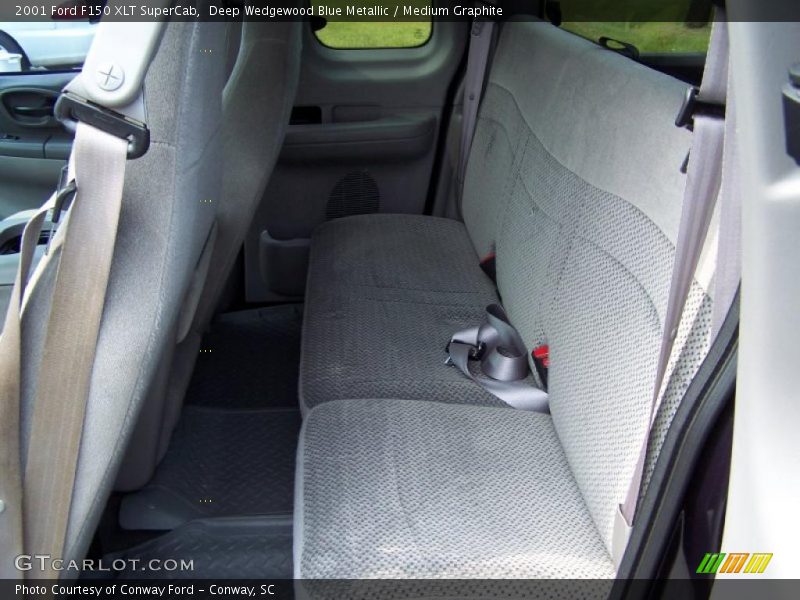 Deep Wedgewood Blue Metallic / Medium Graphite 2001 Ford F150 XLT SuperCab