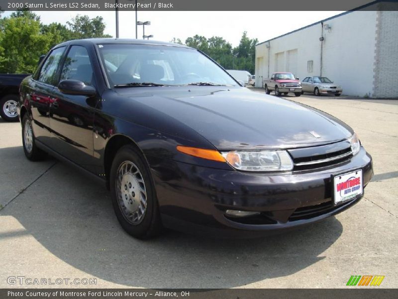 Blackberry Pearl / Black 2000 Saturn L Series LS2 Sedan