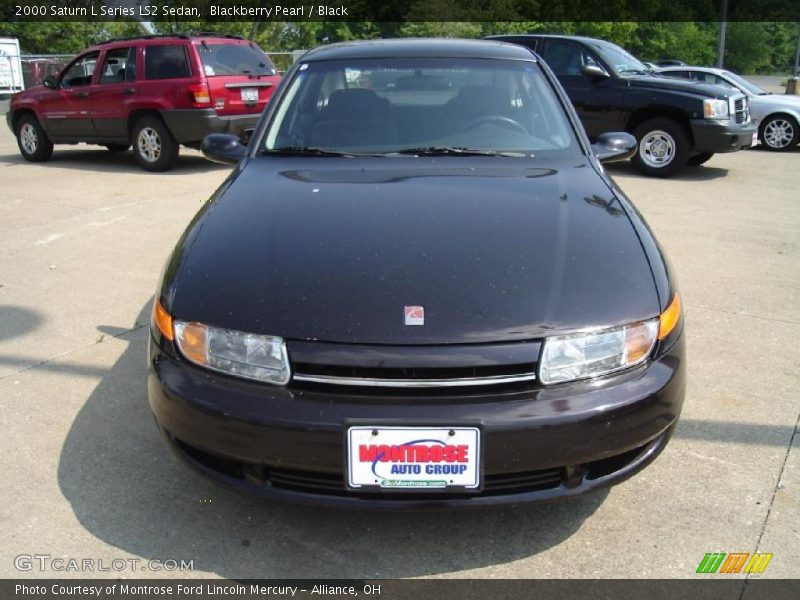 Blackberry Pearl / Black 2000 Saturn L Series LS2 Sedan