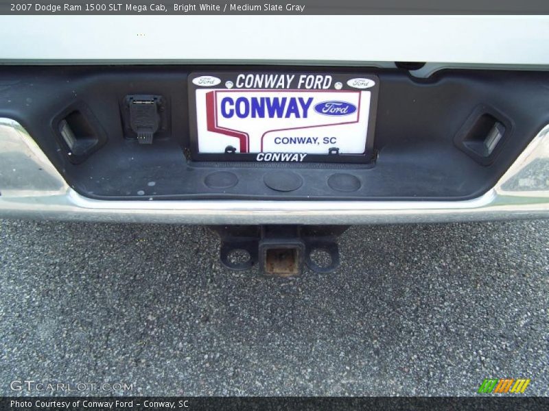 Bright White / Medium Slate Gray 2007 Dodge Ram 1500 SLT Mega Cab