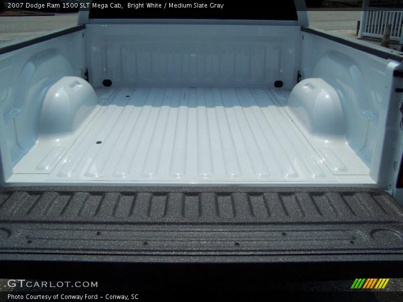 Bright White / Medium Slate Gray 2007 Dodge Ram 1500 SLT Mega Cab
