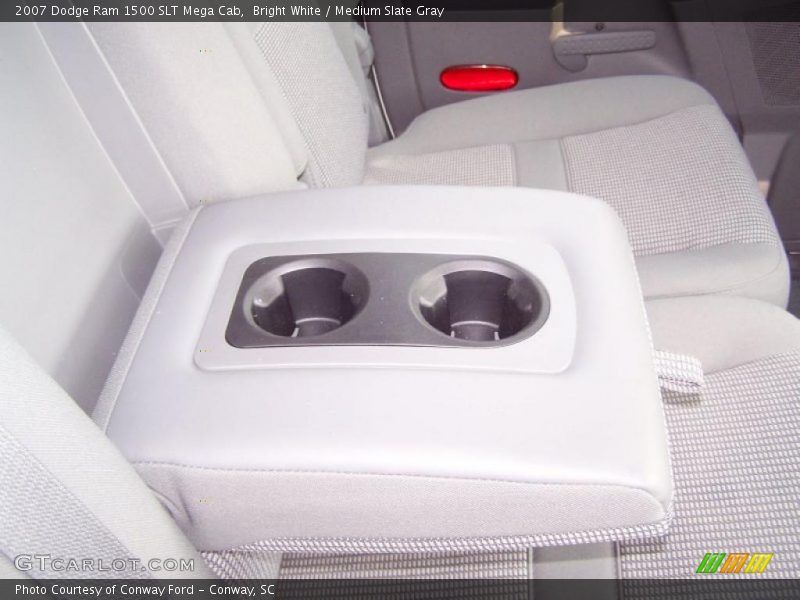 Bright White / Medium Slate Gray 2007 Dodge Ram 1500 SLT Mega Cab