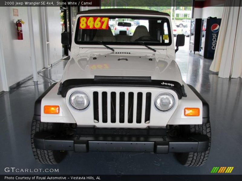 Stone White / Camel 2000 Jeep Wrangler SE 4x4