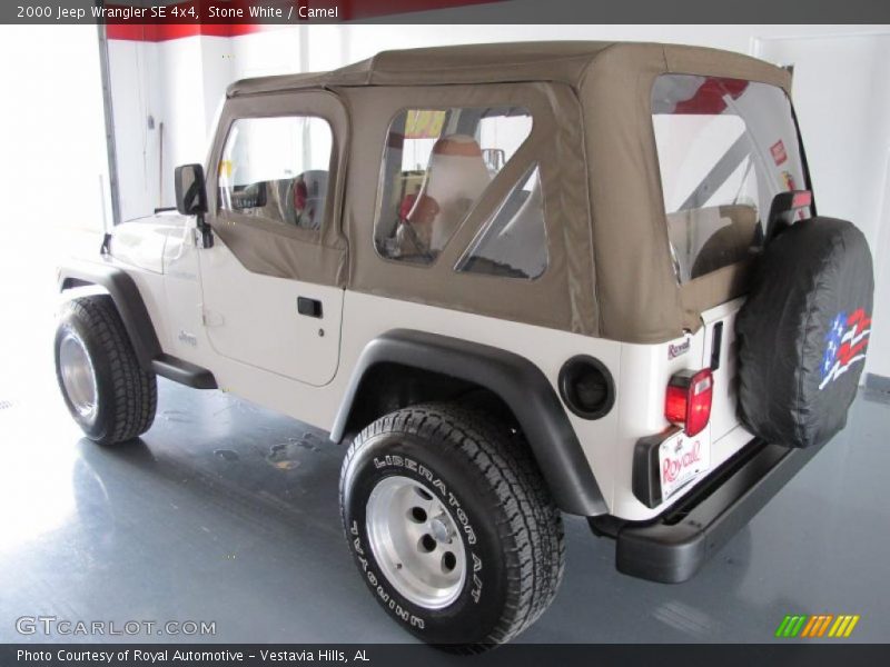 Stone White / Camel 2000 Jeep Wrangler SE 4x4