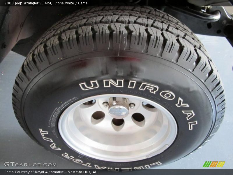 Stone White / Camel 2000 Jeep Wrangler SE 4x4