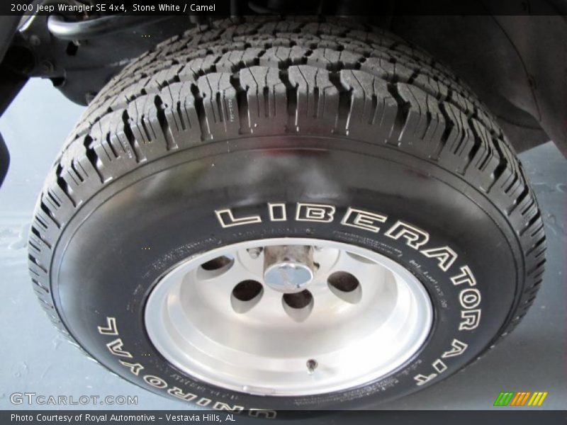 Stone White / Camel 2000 Jeep Wrangler SE 4x4