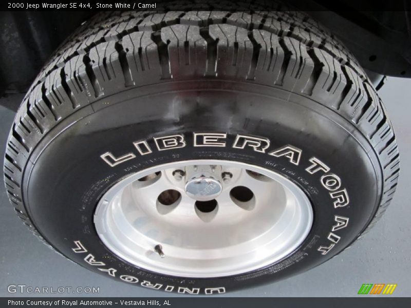 Stone White / Camel 2000 Jeep Wrangler SE 4x4