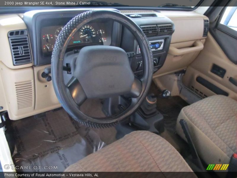 Stone White / Camel 2000 Jeep Wrangler SE 4x4