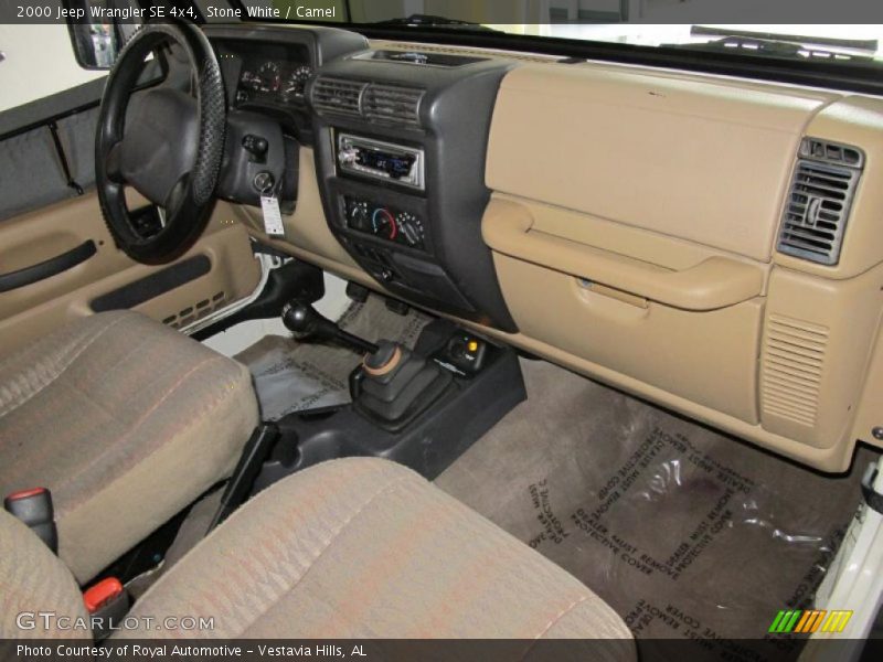 Stone White / Camel 2000 Jeep Wrangler SE 4x4