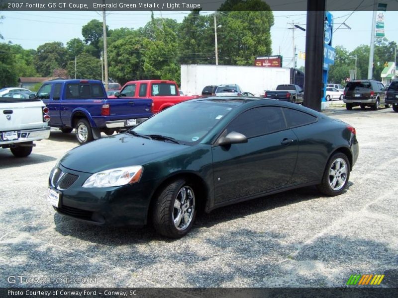 Emerald Green Metallic / Light Taupe 2007 Pontiac G6 GT Coupe