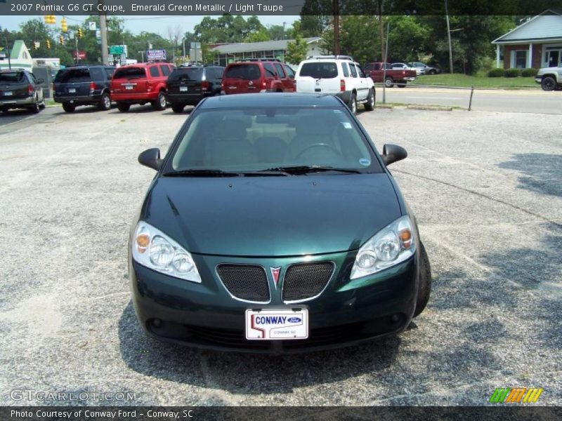 Emerald Green Metallic / Light Taupe 2007 Pontiac G6 GT Coupe