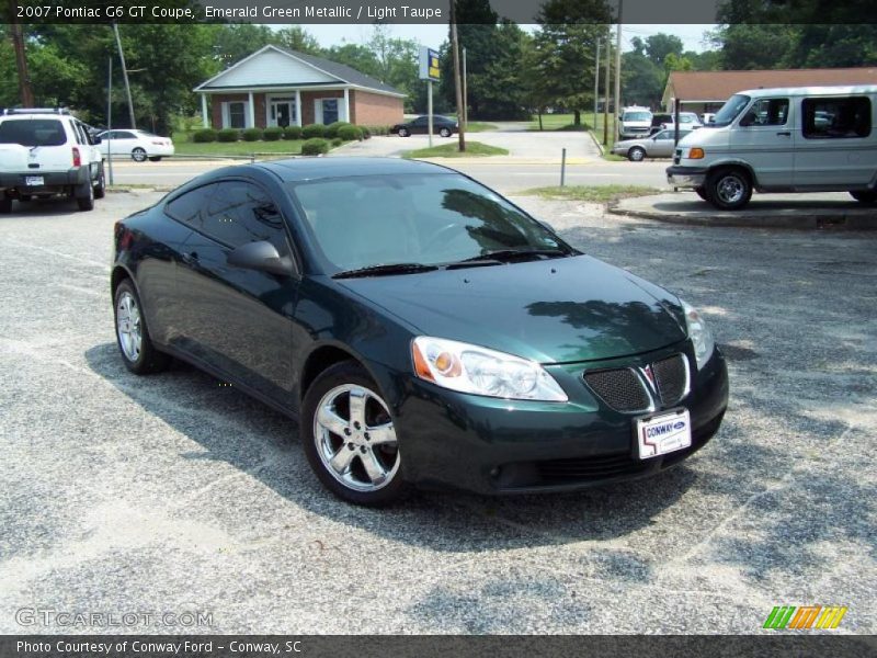 Emerald Green Metallic / Light Taupe 2007 Pontiac G6 GT Coupe