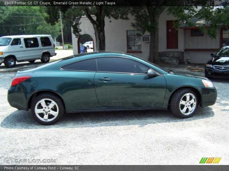 Emerald Green Metallic / Light Taupe 2007 Pontiac G6 GT Coupe