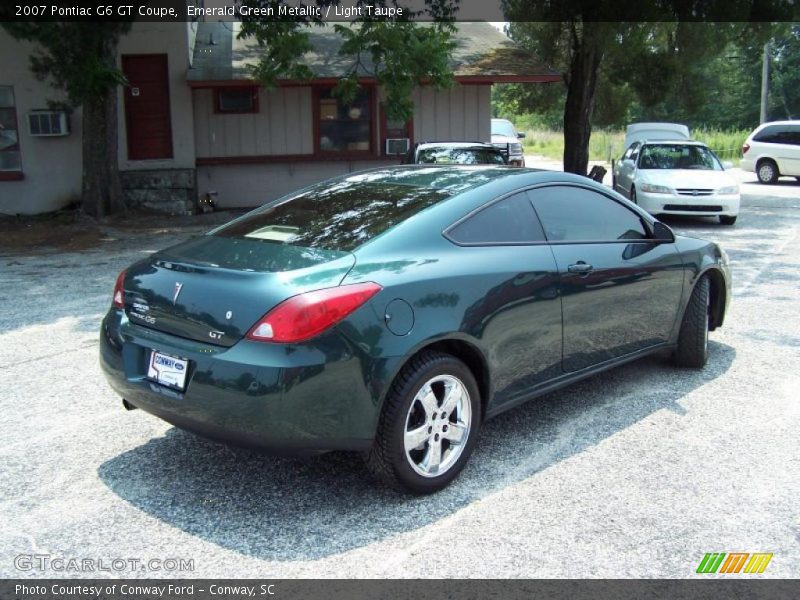 Emerald Green Metallic / Light Taupe 2007 Pontiac G6 GT Coupe