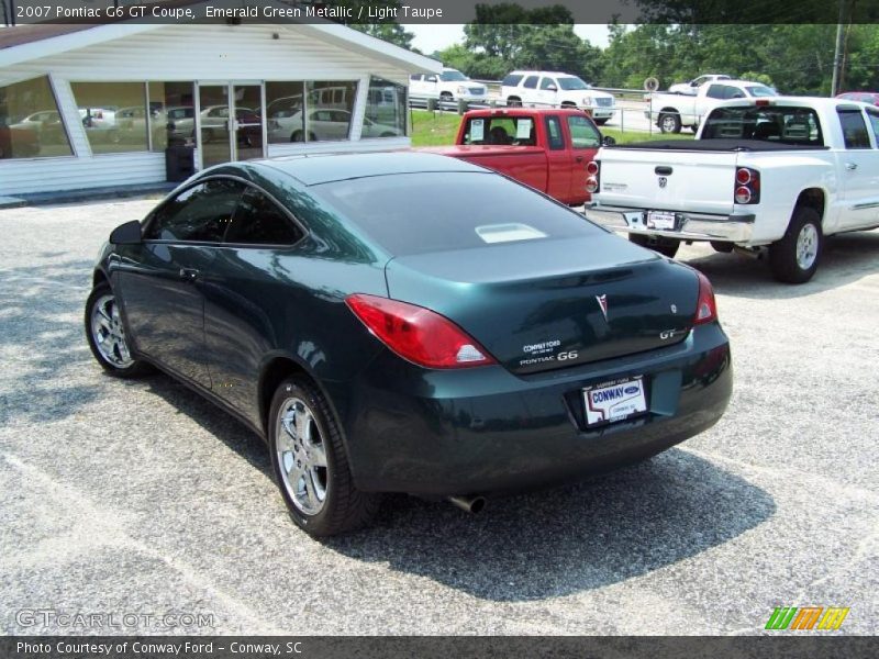 Emerald Green Metallic / Light Taupe 2007 Pontiac G6 GT Coupe