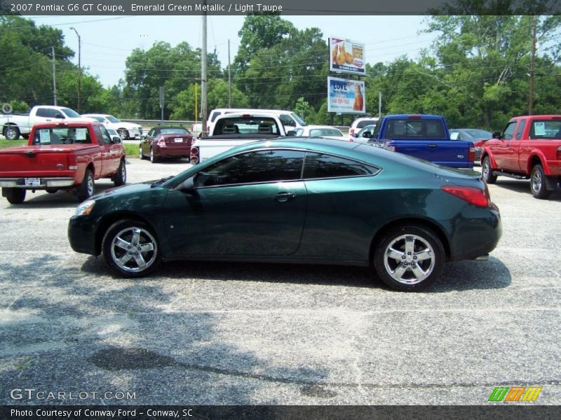 Emerald Green Metallic / Light Taupe 2007 Pontiac G6 GT Coupe