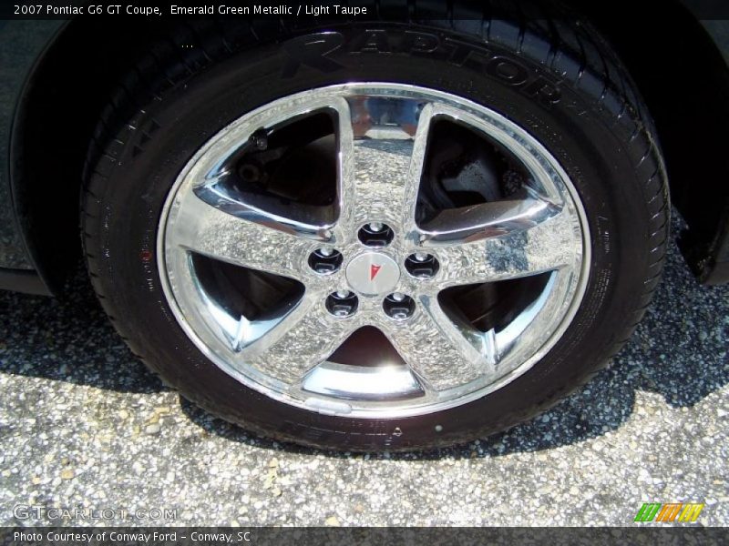 Emerald Green Metallic / Light Taupe 2007 Pontiac G6 GT Coupe