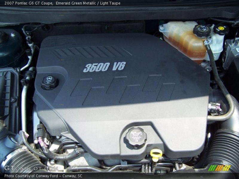 Emerald Green Metallic / Light Taupe 2007 Pontiac G6 GT Coupe