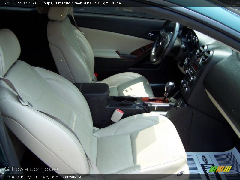 Emerald Green Metallic / Light Taupe 2007 Pontiac G6 GT Coupe