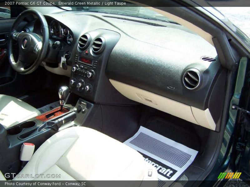 Emerald Green Metallic / Light Taupe 2007 Pontiac G6 GT Coupe