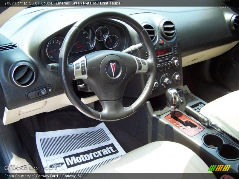 Emerald Green Metallic / Light Taupe 2007 Pontiac G6 GT Coupe
