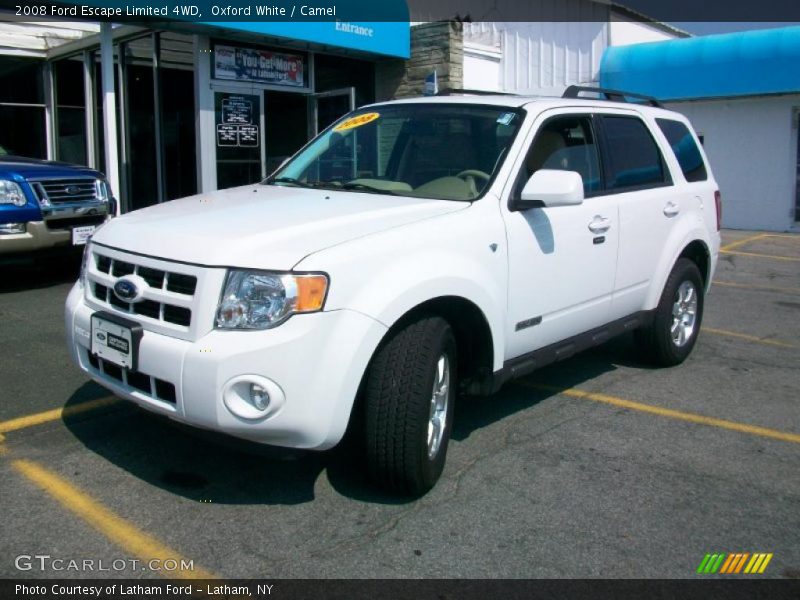 Oxford White / Camel 2008 Ford Escape Limited 4WD