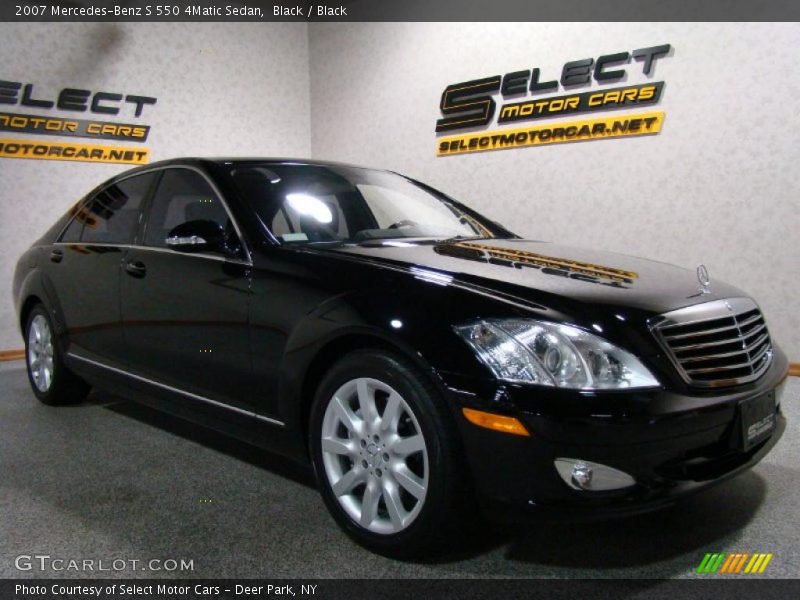 Black / Black 2007 Mercedes-Benz S 550 4Matic Sedan