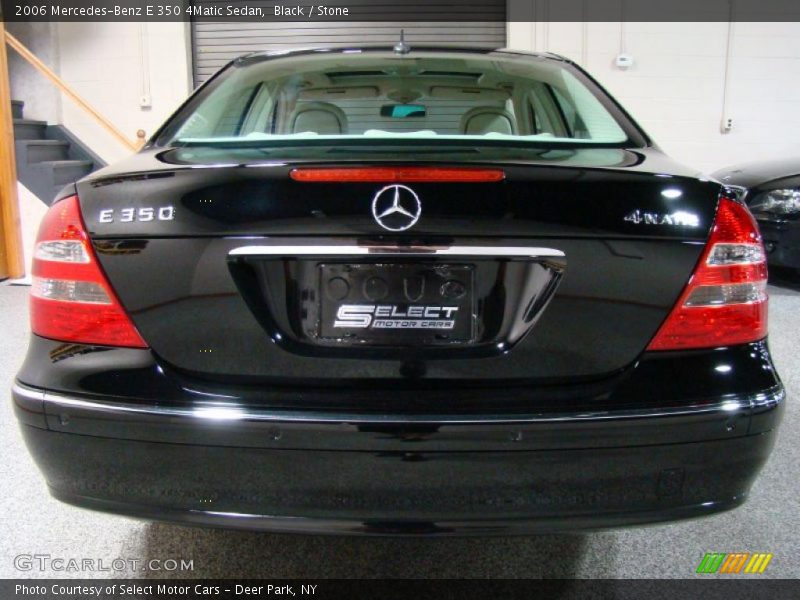 Black / Stone 2006 Mercedes-Benz E 350 4Matic Sedan